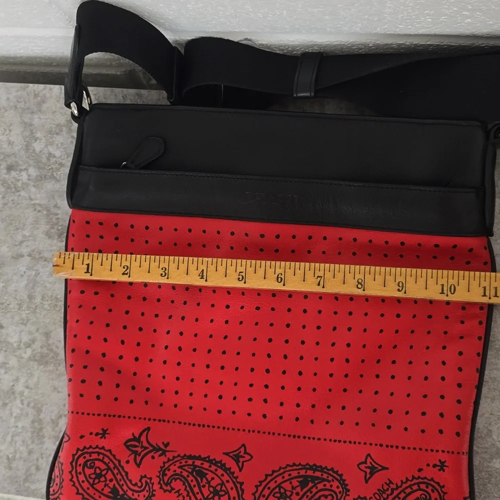 Coach 55961 Bandana Print Red/Black
